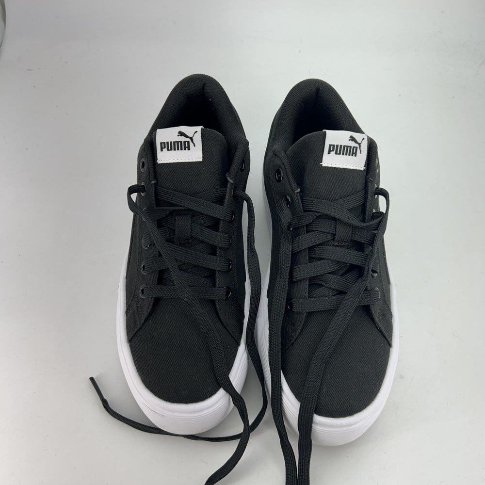 PUMA Kaia 2.0 CV Shoes Womens Size 8 Black Canvas‎ Platform SoftFoam+ Sneakers - Picture 13 of 15